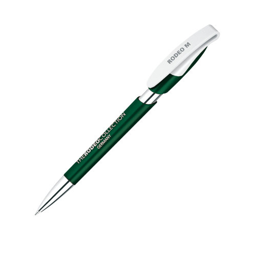 Ручка шариковая RODEO M, темно-зеленый с белым