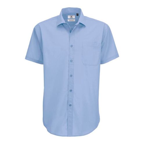 Рубашка мужская с коротким рукавом SSL/men, корпоративный голубой