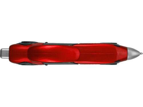 Ручка шариковая Сан-Марино в форме автомобиля с открывающимися дверями и инерционным механизмом движения, красная