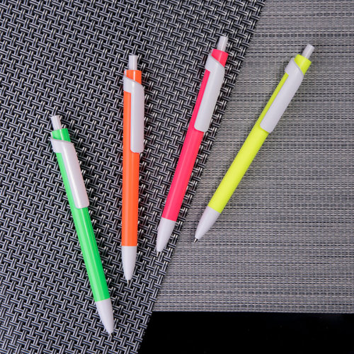 Ручка шариковая FORTE NEON (светло-оранжевый, белый)