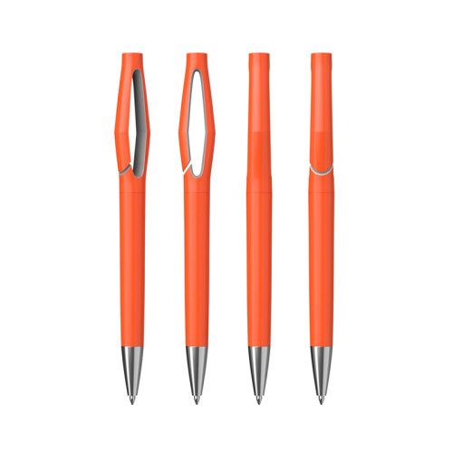 Ручка шариковая "Jack", оранжевый/серебро, оранжевый