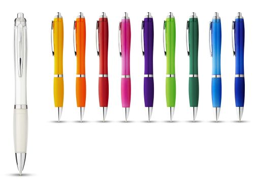 Ручка пластиковая шариковая Nash, пурпурный, синие чернила