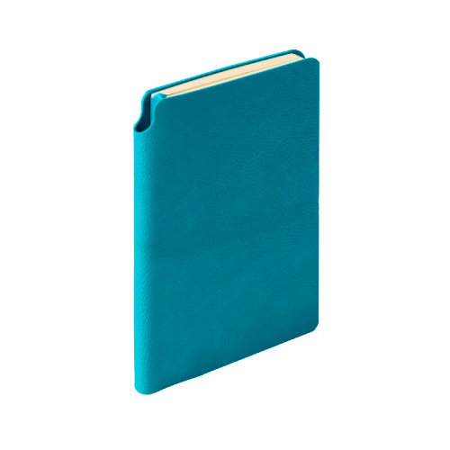 Ежедневник недатированный SALLY, A6, морская волна, кремовый блок (голубой, зеленый)