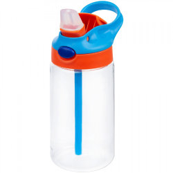 Детская бутылка 500мл оранжево-синяя