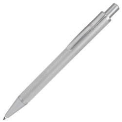Ручка шариковая, серебристая серый, серебристый.