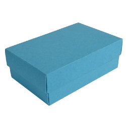 Коробка картонная, "COLOR" 11,5*6*17 см; голубой (голубой)