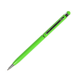 TOUCHWRITER, ручка шариковая со стилусом для сенсорных экранов, светло-зеленый/хром, металл   (светло-зеленый)