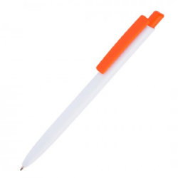 Ручка шариковая 14x1см, пластик, оранжевый