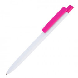 Ручка шариковая 14x1см, пластик, розовый