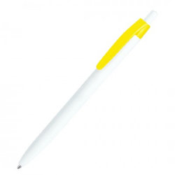Ручка шариковая 13,9x1см, пластик, желтый