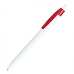 Ручка шариковая 13,9x1см, пластик, красный