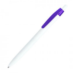 Ручка шариковая 13,9x1см, пластик, фиолетовый