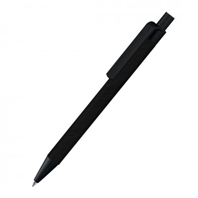 Ручка шариковая из переработанной бумаги, черная/черная