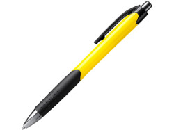 Ручка пластиковая шариковая DANTE, черный/желтый