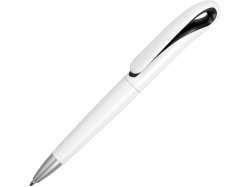 Ручка шариковая Swansea, белый/черный, черные чернила