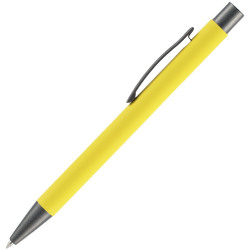 Ручка шариковая Atento Soft Touch, желтая