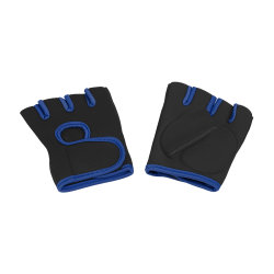 Перчатки для фитнеса "Рекорд" размер M, черный с синим