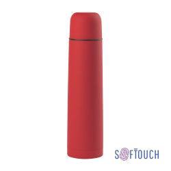 Термос "Родос" 1000 мл, покрытие soft touch, красный