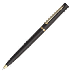 Ручка шариковая, пластик/металл, золотистый/черный