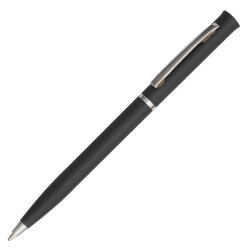 Ручка шариковая, пластик/металл, серебристый/черный