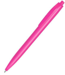 Ручка шариковая, розовая, пластик