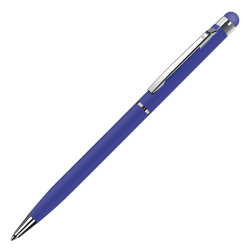 Ручка шариковая со стилусом, синяя синий