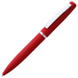 Ручка шариковая, покрытие софт-тач, красный