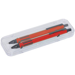 Набор: ручка и карандаш красный, черный.