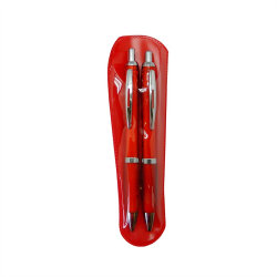 Набор: ручка и карандаш механический красный