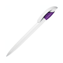 Ручка шариковая GOLF белый/фиолетовый