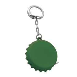 Брелок-рулетка "Пробка", зеленый, 3, 5х3, 5 см, 1метр