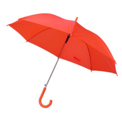 Зонт-трость 103см с пластиковой ручкой, красный