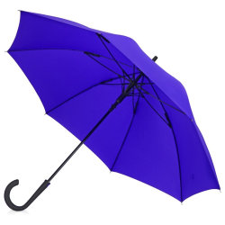 Зонт-трость, полуавтомат, синий