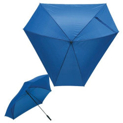 Зонт-трость с большим куполом, треугольный, 150см синий