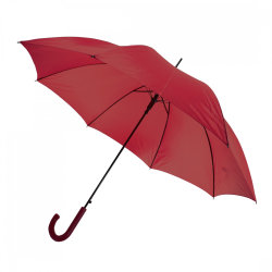 Зонт-трость 103см с пластиковой ручкой, бордовый