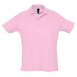Рубашка-поло, 170г/м2, розовая