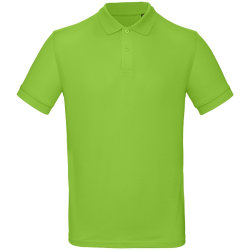Рубашка поло мужская из органического хлопка 170г/м² зеленое яблоко