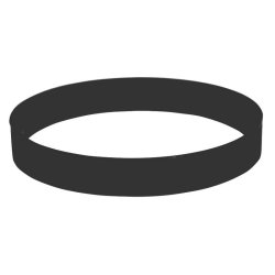 Cиликоновое кольцо для термокружек, черный