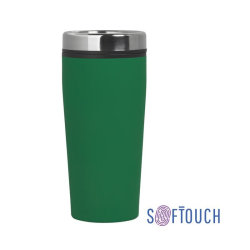 Термостакан 500мл пластик/soft touch/нержавеющая сталь, зеленый