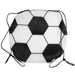 Рюкзак для обуви/мяча "Футбольный мяч", полиэстер, белый