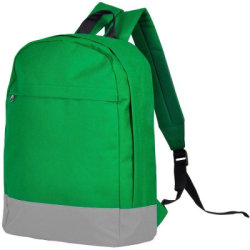 Рюкзак 39х29х13cм полиэстер зеленый/серый