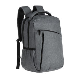 Рюкзак для ноутбука, 40х28х19 см, полиэстер, серый