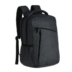 Рюкзак для ноутбука, 40х28х19 см, полиэстер, темно-серый