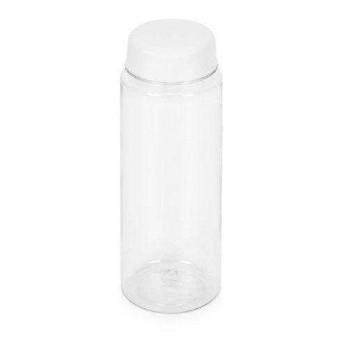 Бутылка для воды, 550 мл, d6,4 х 19,5 см, ПЭТ, белый/прозрачный