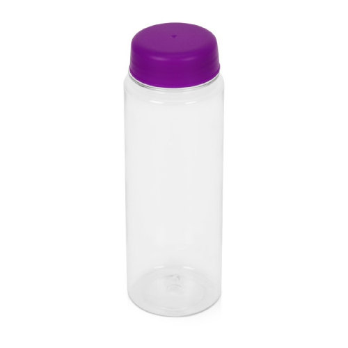Бутылка для воды, 550 мл, d6,4 х 19,5 см, ПЭТ, фиолетовый/прозрачный