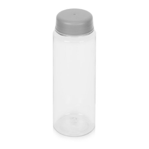 Бутылка для воды, 550 мл, d6,4 х 19,5 см, ПЭТ, серый/прозрачный