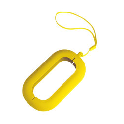 Обложка со шнурком для зарядного устройства, силикон, желтый