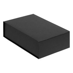 Коробка , переплетный картон, 23х15,4х7,2 см, черная