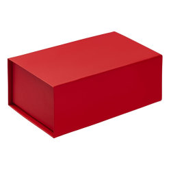 Коробка подарочная, 23,5х14,5х9 см, переплетный картон, красная