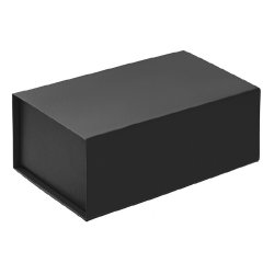 Коробка подарочная, 23,5х14,5х9 см, переплетный картон, черная